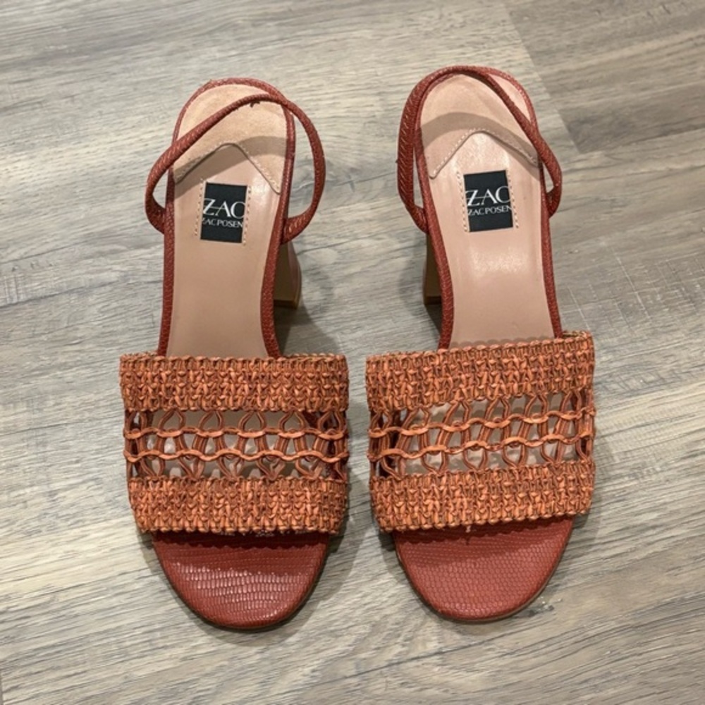 Zac Posen Women's Brown/Orange Sandals